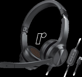 51EF0980AA000 Headset, USB, stereo, chat USB, black