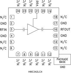 Low Noise Amplifier SMT, 13 - 25 GHz