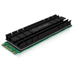 ICY BOX IB-M2HS-701 SSD Cooler M.2 Passive Cooling Aluminium Black