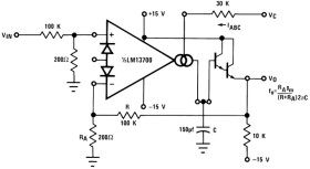 Dual Transconductance Amplifier with Linearizing Diodes and Buffers