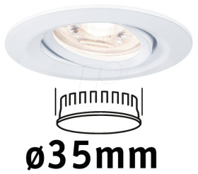 94292 Nova Mini Coin flush mounted fixture, 4 W, 2700 K, 15°, round, w