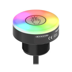 Lampka kontrolna Niebieski, Zielony, Czerwony 18 → 30V dc LED średnica 50mm