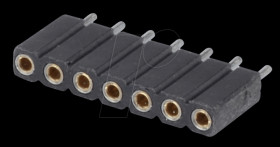 Socket - 7-pin, straight, 2.54 pitch, H: 7.0 mm