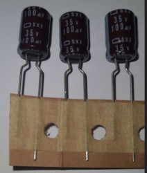 Kondensator elektrolityczny 100uF 35V 105' 8x12mm NIPPON SXE35VB100MF508X12 taśmowane cena netto