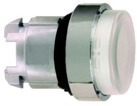 Główka przycisku wyst. biała podśw. O22 push-push zing. LED ZB4BH13