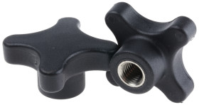 Pokrętło mocujące M12 długość gwintu: 18mm średnica pokrętła 60mm średnica gwintu: 12mm Z czterema ramionami Otwór