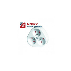 Rozgałęźnik elektryczny RT-30CA 3gn z uziem. ELGOTECH