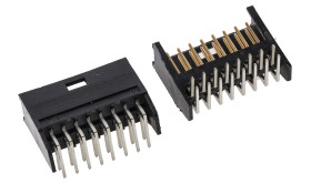 Listwa stykowa PCB 16-pinowe AMPMODU MOD II raster: 2.54 mm Kąt prosty 2-rzędowe TE Connectivity Otwór przelotowy750 V W