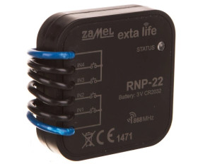 Radiowy nadajnik dopuszkowy 4-kanałowy bateryjny RNP-22 EXL10000021