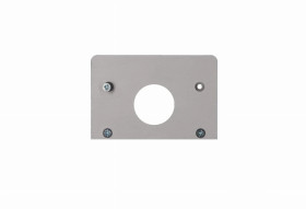 Zaślepka do profilu Aqua Max srebrna z otworem z wkrętami