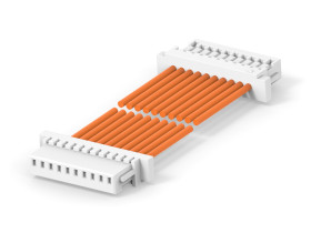 Kabel przewód-płytka, 30 V, raster: 2.5mm, 300mm, Pomarańczowy