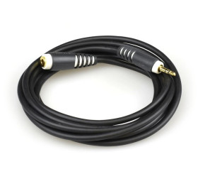 KLOTZ Przedłużacz Audio AUX mini Jack 3,5mm Stereo (wtyk / gniazdo) 3m