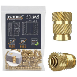 ruthex GEM5x95001 Threaded Insert for 3D Printers RXM5x9.5