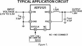 Low Profile, 500 mA, 6 MHz, Synchronous Step-Down, DC-to-DC Converter