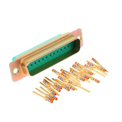 Złącze D-Sub 25-pinowe Męski Kątowe Montaż na panelu raster 2.77mm