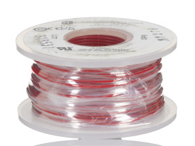 Przewód montażowy 0,13 mm² Czerwony Alpha Wire PVC 26 AWG 300 V dł. 30m 7/0,16 mm +105°C AWM/STYLE 1569, CSA
