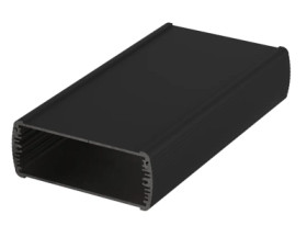Aluminum enclosure kit, (L x W x H) 108 x 200 x 42 mm, black, IP65, 84046200.HMT1