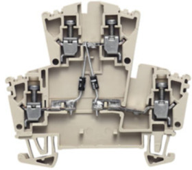 Component terminal block, screw connection, 0.5-4.0 mm², 10 A, 6 kV, dark beige, 1022600000