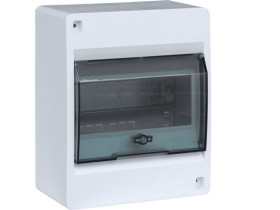 Rozdzielnica natynkowa 6 modułowa 1x6M drzwi transparentne IP40 IC2 VD106TP HAGER