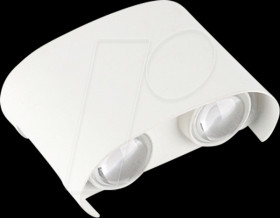 7408 Wall light, 4 W, 3000 K, 380 lm, white, IP 65