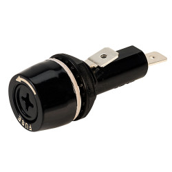 SCI R3-53 BLACK 32mm Chassis Mnt Fuseholder 15A 250V