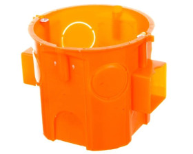 Puszka p/t 60mm łączeniowa głęboka z wkrętami pomarańczowa 302590 /75szt./