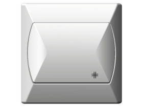 AKCENT Wyłącznik krzyżowy biały ŁP-4A/00 OSPEL