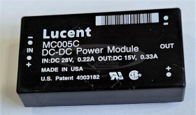 przetwornica MC005C 18-36VDC/15V;0,33A 5W izolowana Lucent Technologies