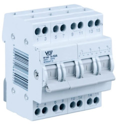 Przełącznik sieć agregat 1-0-2 4P 63A wyłącznik sieciowy