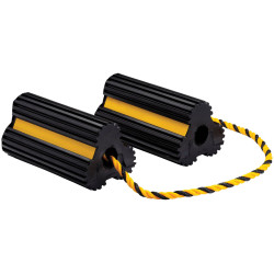 Draper 21135 Heavy Duty Rubber Wheel Chocks, 3 Tonne (Pair)