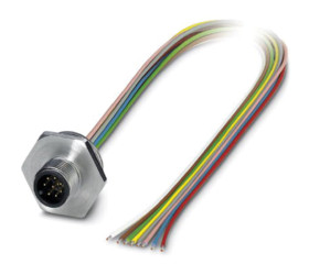 Przewód czujnik-siłownik ze złączem Złącze M12 liczba rdzeni 8 długość 500mm