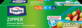 2807290000 TOPPITS freezer bag, ZIPPER, 1.0 l, x12