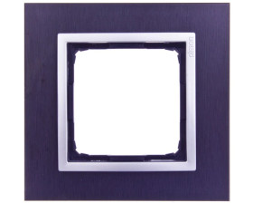 Simon 54 Nature Ramka pojedyncza metal INOX YIN DRN1/78