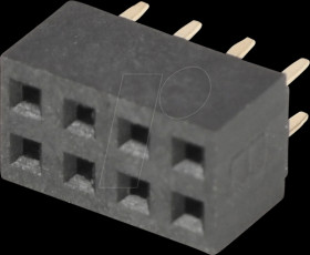 10120705 Female Header 2,00mm straight 2x4