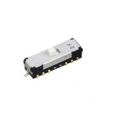 Przełącznik suwakowy, 4P2T, SMD, 100 mA, Nidec Components