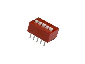 DIP Switch RoHS X 5 Czerwony (2szt) /186