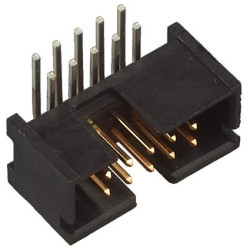 Gniazdo IDC męskie 10-pin kątowe 90 THT złocony 2,54mm 5103310-1