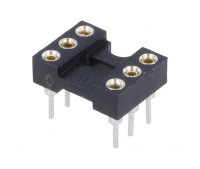 DIL06P Podstawka precyzyjna - raster 2.54 mm dip6