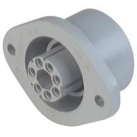 N6R BFE obudowa gniazda 6+PE, z flanszą do obudowy, styki typu CRIMP RSC 162 zamawiane oddzielnie, 931730106, Hirschmann, N6RBFE