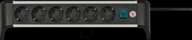1391040600 Socket outlet, 6 sockets, with switch and 3-m cable