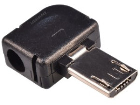 Wtyk mikro USB na kabel kątowy 90