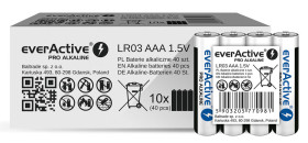 Baterie alkaliczne everActive Pro LR03 / AAA (kartonik) - 40 sztuk