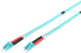 FO duplex patch cable, LC to LC, 5 m, OM3, multimode 50/125 µm, DK-2533-05/3