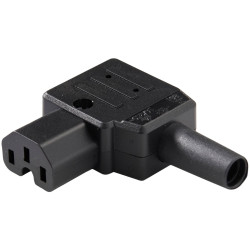 Martin Kaiser 891/sw Hot Wire Connector, 10A, Black, Right Angle, Reconnectable