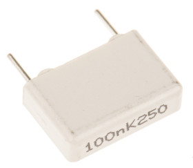 Kondensator foliowy 100nF 160 V ac, 250 V dc KEMET Poliester rozstaw: 10mm THT ±10