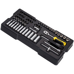 Stanley STMT1-74175 Transmodule System 1/4in Drive Metric Socket Set 60 Piece