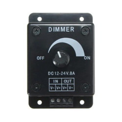 Ściemniacz led 8A 96W manualny czarny