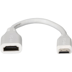 Raspberry Pi Mini-HDMI (M) to Standard HDMI (F) adapter cable