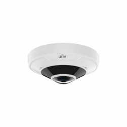Kamera IP UNIVIEW, 12Mpix, fishe-eye, AI, ob 1.8mm, IR 15m, alarm, audio, SDXC, 2xmikrofon, głośnik, BNC, IP67, IK10, 12VDC/PoE