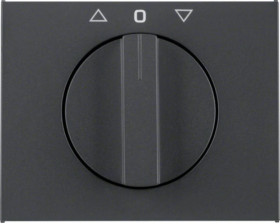 K.1 Płytka czołowa z pokrętłem do łącznika żaluzjowego obrotowego, antracyt mat, lakierowany 1077710600